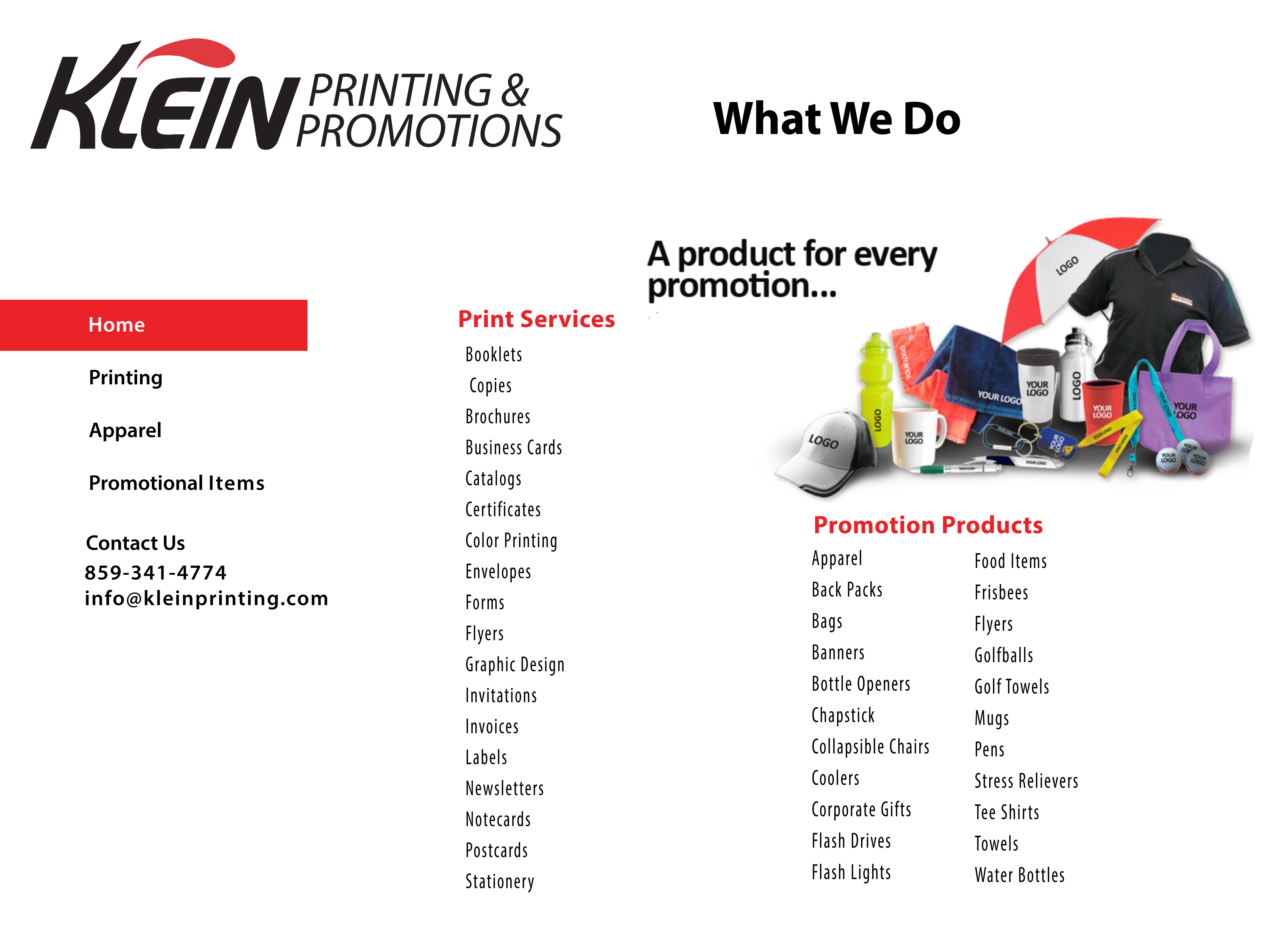 Klein Website coming soong